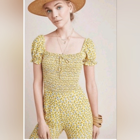 Faithfull the Brand Yellow Floral Jumpsuit - Picture 11 of 16